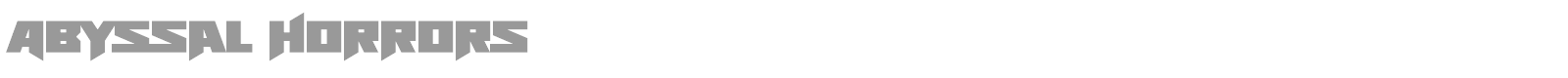 Abyssal Horrors font preview